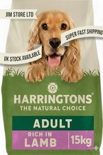 Harringtons Complete Dry Dog Food Lamb & Rice 15kg Made with Natural Ing. 2.13 per kilo