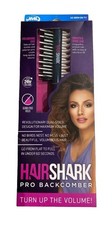 JML HairShark Pro Pro 3-in-1 Backcomber Brush &ndash; Boar Bristle Volume Teasing NEW