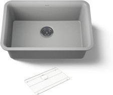 Kohler K-28000-CM4 Cairn 27" Undermount Single Bowl Kitchen Sink MATTE GREY