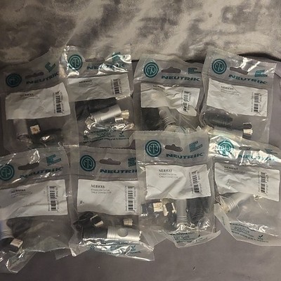Genuine Neutrik NE8MX6 Ethercon CAT6 Cable Connector Lot of 8, New SEALED