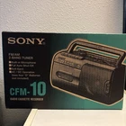 SONY Radio Cassette Recorder CFM-10 AM FM Portable AC DC Boombox NEW SEALED BOX