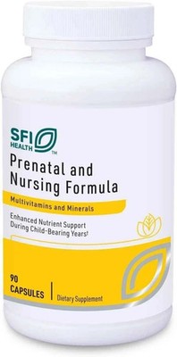 2x Klaire Labs Prenatal & Nursing Formula 90c   Chelated Iron & Bioactive Folate