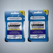 2x Johnson's Reach Listerine Total Care WHITENING Easy Sliding Mint Floss 30YD