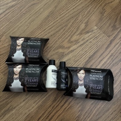 3 SETS TRESemme Platinum strength Shampoo/Conditioner (Travel Size) 1fl oz