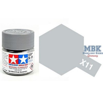 TAMIYA X11 X11 Chromsilber / Chrome Silver 23ml