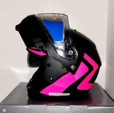 HJC c91 Nepos Modular SunScreen Snowmobile Helmet Pink XS SM MD LG XL 2XL BK