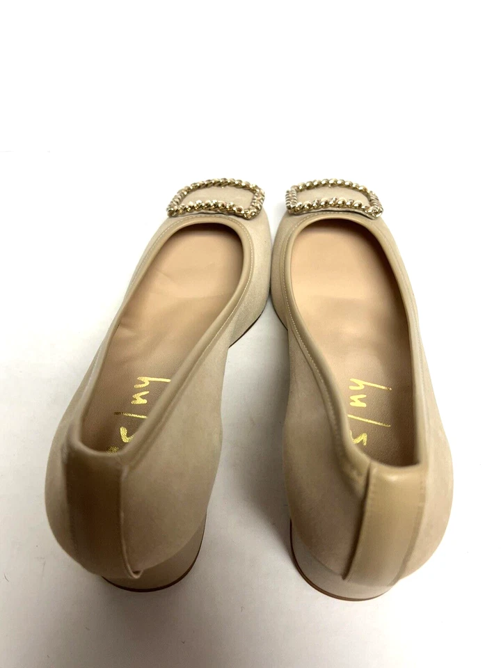 Suela francesa para mujer Izzy tacón de tacón de gamuza talla 7 M Foto 4 de 4