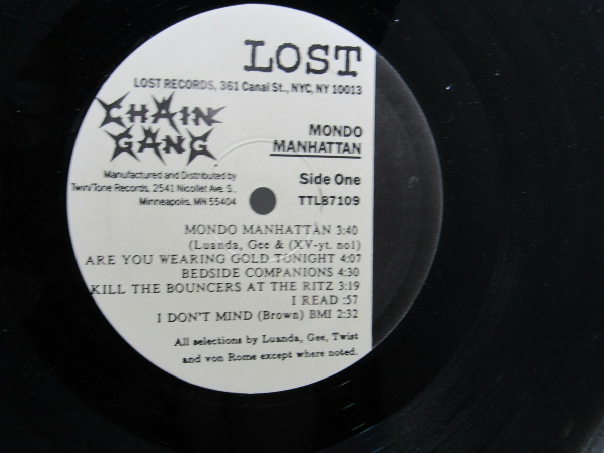 レコード　ブレイキング・バッド　Mondo Chain Gang ‎– Mondo Manhattan Lost Records TTL87109