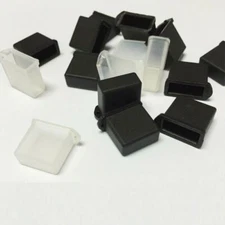 10Pcs Replacement USB Male Plug Caps Protect Cover Anti-dust Lids Silicone Black