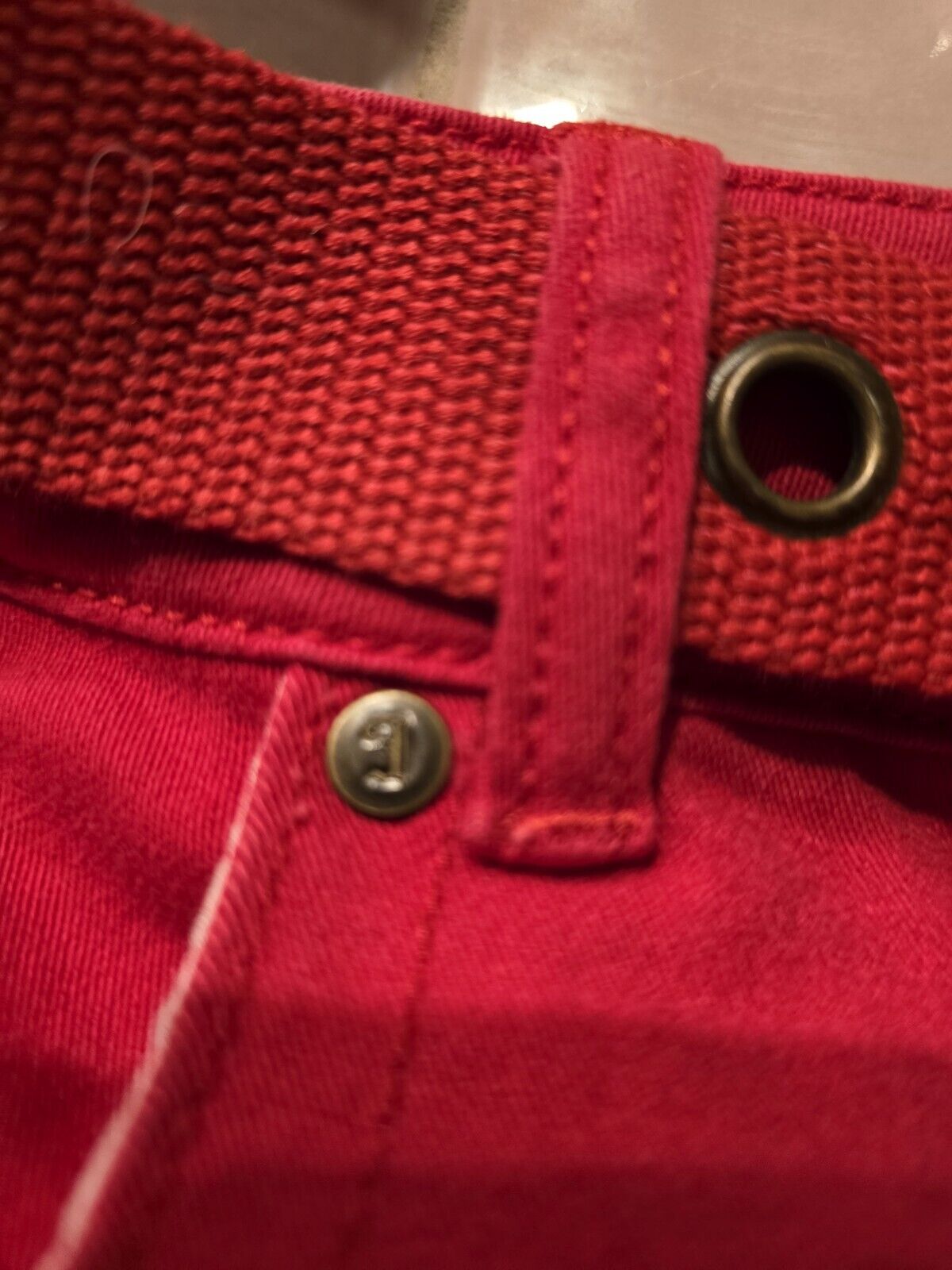 Premium Red Jeans Size 13/14 Flared - image 5