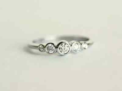 1Ct Round Cut Lab Created Diamond Women's Engagement Ring 14K White Gold Plated
