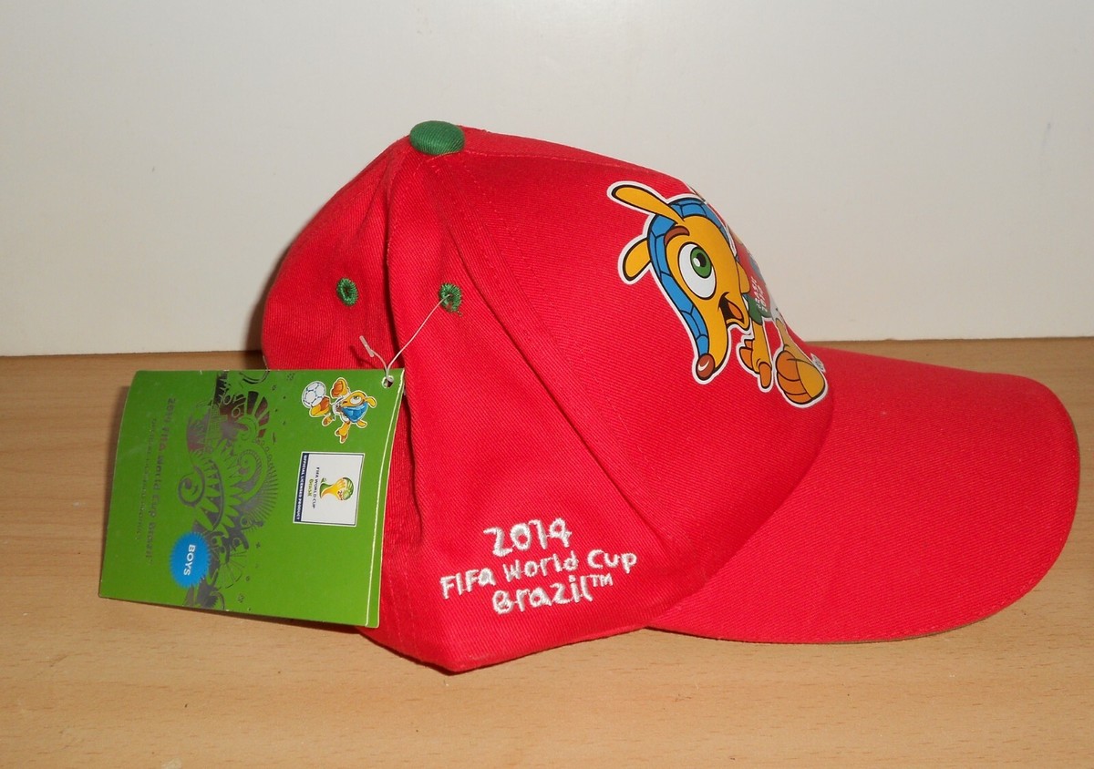 BRAZIL Mascot 2014 FIFA World Cup BOYS FOOTBALL Fan CAP HAT