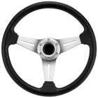 <!--F#f_0-->35cm SUV Car Racing Steering Wheel Sports Wheel & Horn Button Aluminum Silver AU<!--F/-->