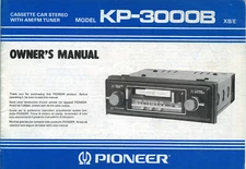 PIONEER Ownwer's Manual Component Car Stereo Centrate Series,kex,kpx,Dex,Cdx
