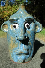Redneck UGLY FACE JUG southern pottery ceramic funny figurine nc