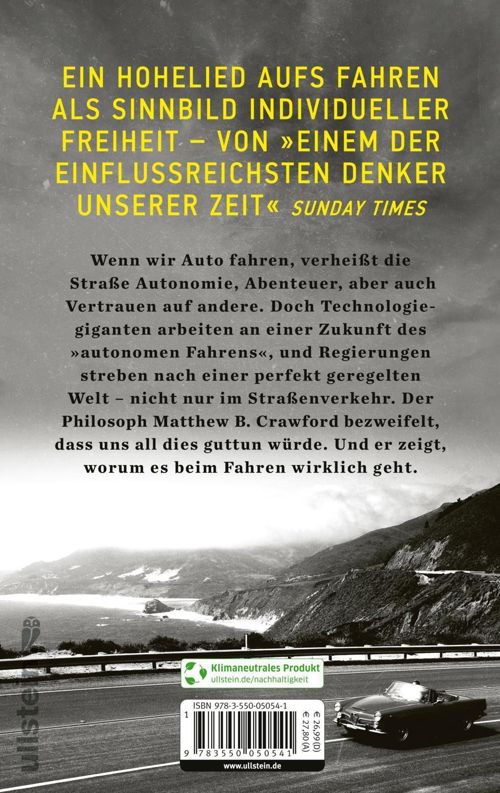 Thumbnail - Matthew B. Crawford | Philosophie Des Fahrens | Buch | Deutsch (2022)