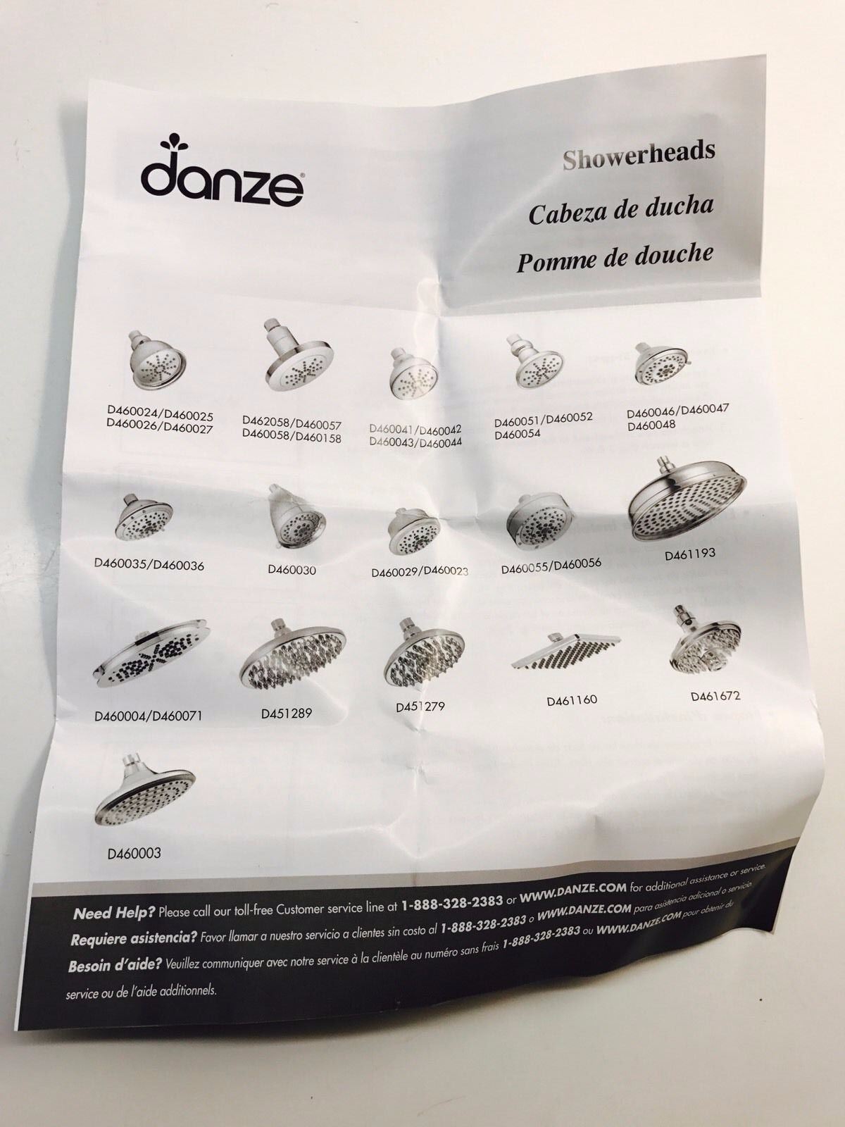 Danze 3-1/2" Round Chrome Shower Head - D460052