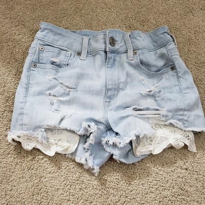 american eagle high rise shortie