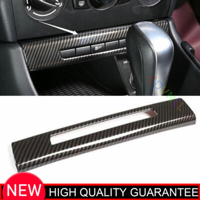 Fit For BMW X1 E84 2010-2015 Carbon Fiber Middle Console Multimedia Button Decor