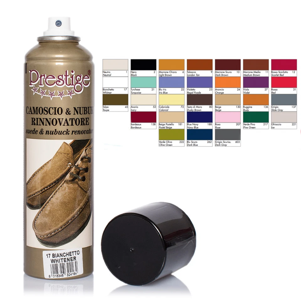 CAMOSCINA SPRAY RINNOVA COLORE PER SCARPE IN CAMOSCIO E NABUK - PRESTIGE 250ML