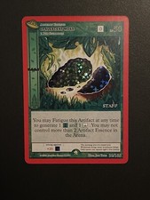 Tarjeta rara holográfica inversa MetaZoo STAFF ESTAMPADO OVNI musgo opalescente 32/165 (¡RARA!)