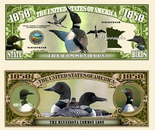 OUR MINNESOTA COMMON LOON NOVELTY NOTE (25 Bills)