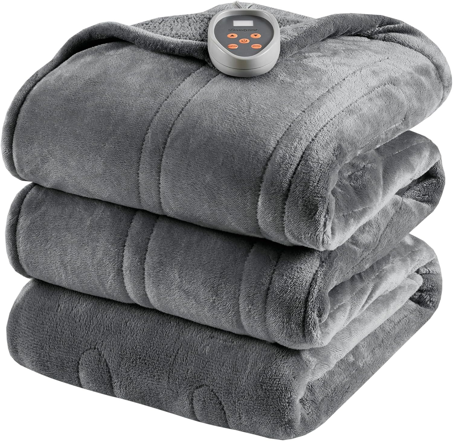 Heated Blanket, Electric Blanket, Soft, Warm, Reversible Plush - Sherpa Heating