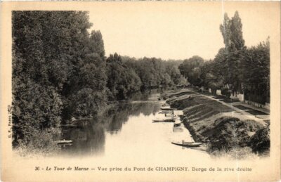 CPA CHAMPIGNY-sur-MARNE Ansicht von der Brücke - Ufer des rechten Ufers (1352105)