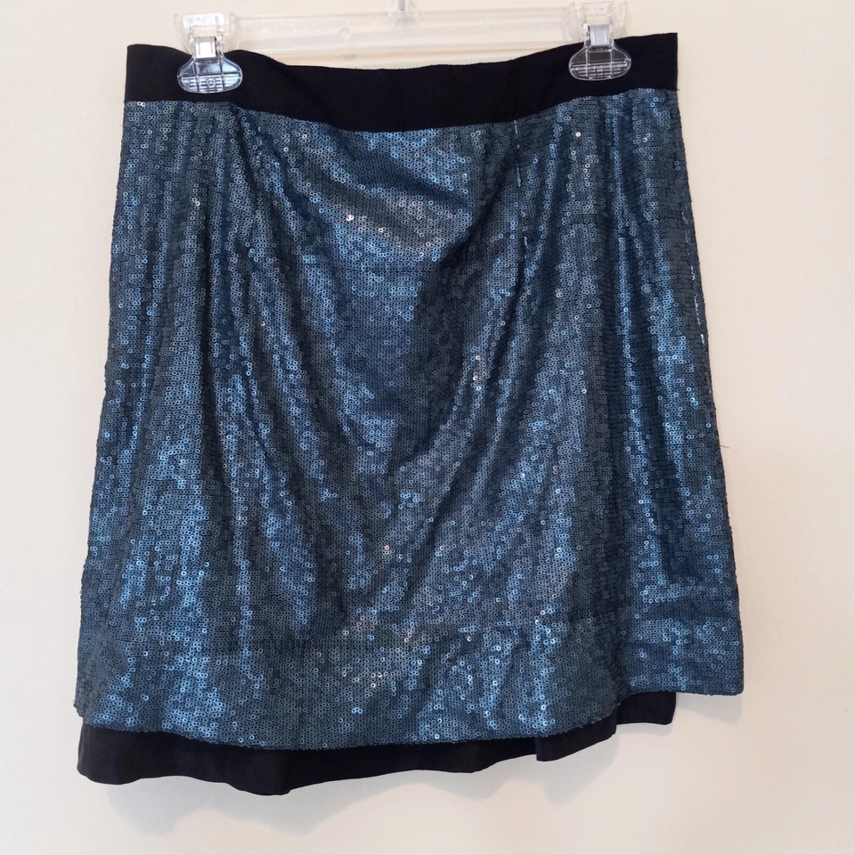 Falda divertida de fiesta forrada de seda con lentejuelas talla 10 ROBERT RODRIGUEZ para mujer Foto 4 de 4