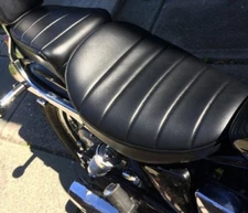 SUZUKI SAVAGE 650-LS650  1986-2004 2 Piece Custom Made Black Seat Covers 