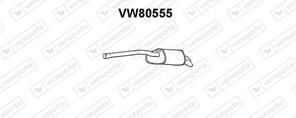 Silencieux arrière VW Caddy III monospace échappement camionnette 2.0 SDI acier