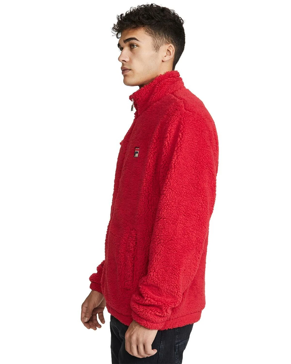 Fila Mens Bridgewater Sherpa Jacket Small Chinese Red eBay