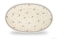 Bunzlauer Keramik Servierplatte / Aufschnittplatte 35,4X22.0X3,5 Cm, Dekor 111