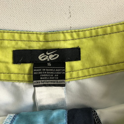Boys Nike 6.0 Board Shorts Size 16 Purple Blue Yellow Logo Swim Embroidered - Picture 5 of 5