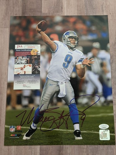 Matt Matthew Stafford Signed 11x14 Photo File JSA COA Detroit Lions Rams HOF - Picture 3 of 6