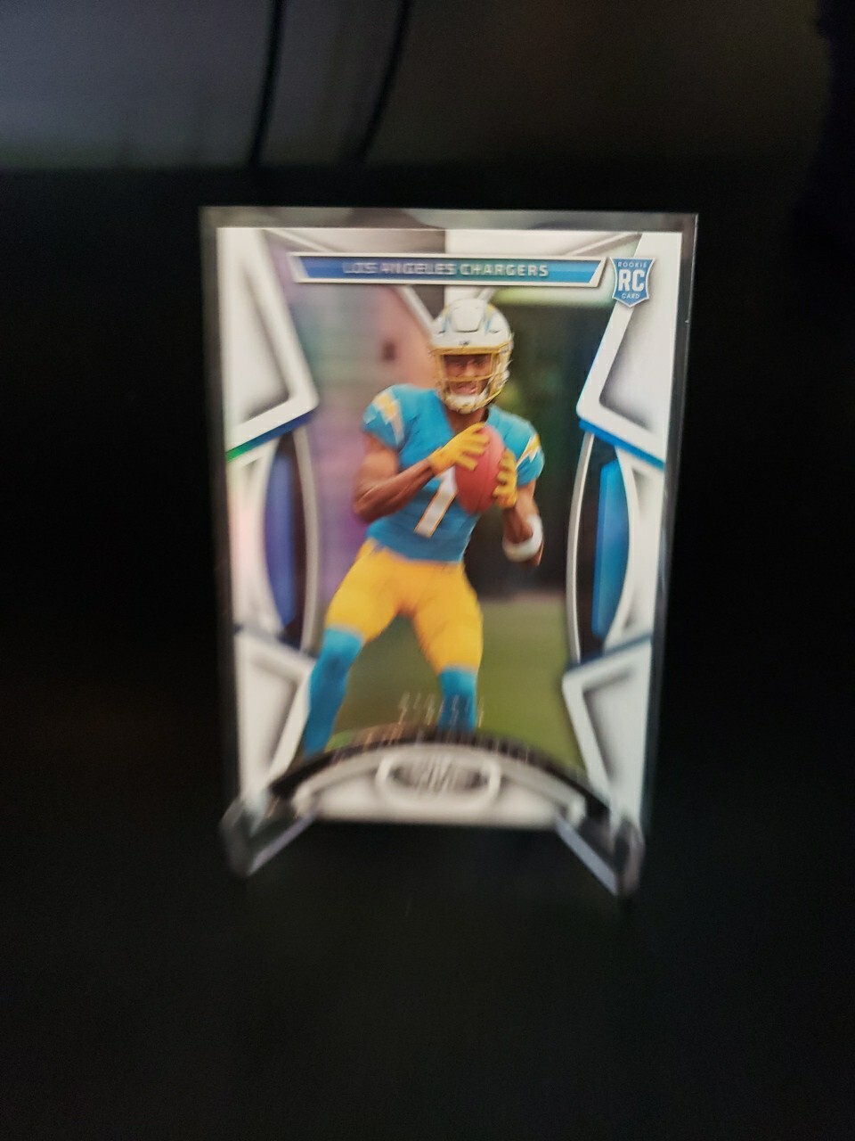 Quentin Johnston 2023 Certified Rookie Silver 286/325. Chargers
