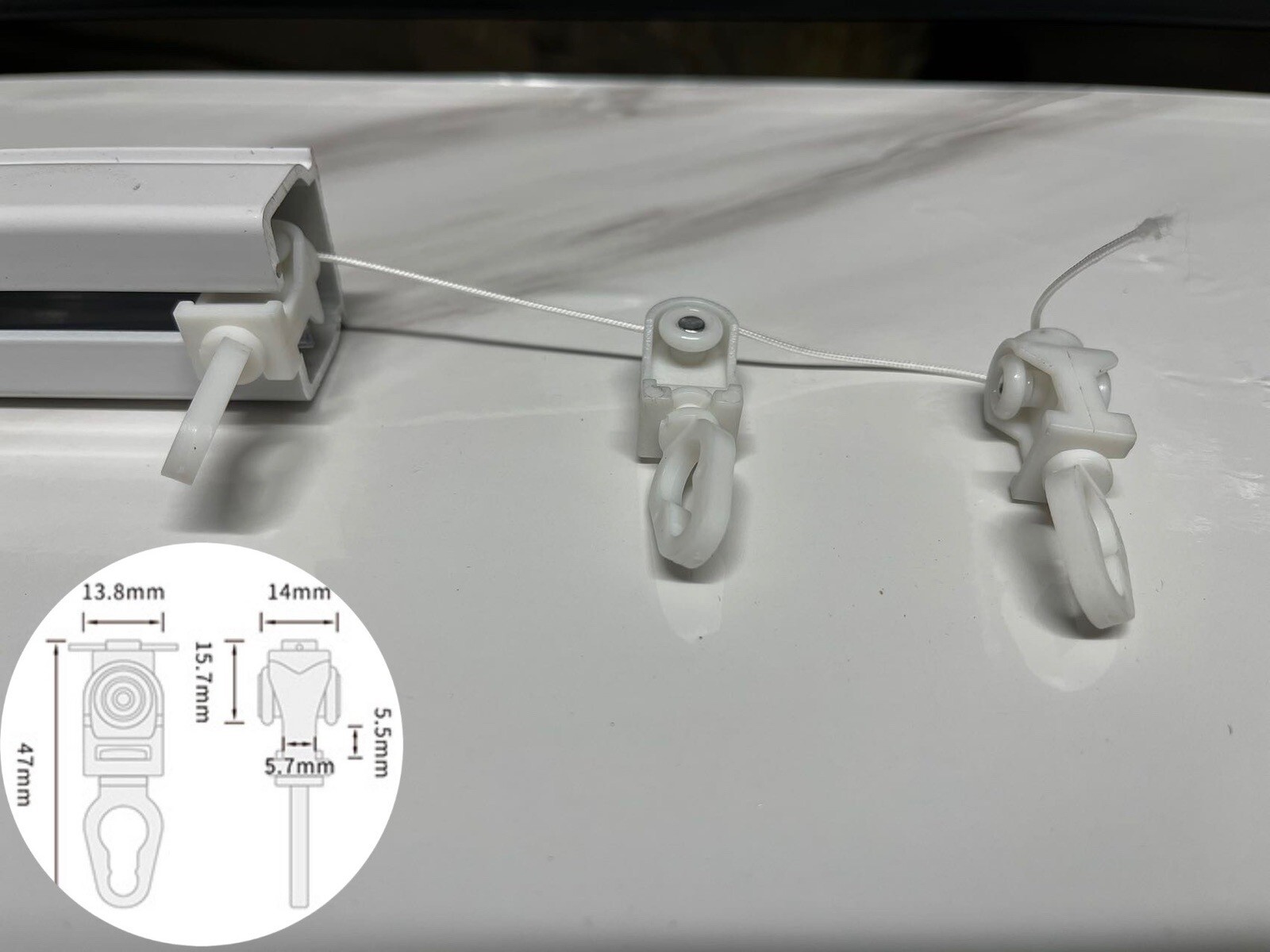 Wave Fold S Fold Track Rail Slider Distance Runners Smooth Flexible