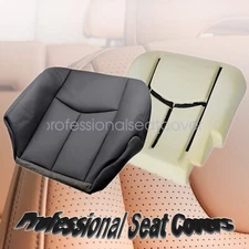 Driver Bottom Seat Cover Dark Gray W/ Foam Cushion For 2003-2006 Chevy Silverado