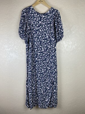 Old Navy 2x Maxi Dress Floral Cowgirl Puff Sleeve Prairie Modest Green A  Line | eBay