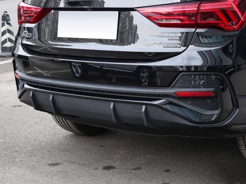 Black ABS For 2020-2023 Audi Q3 Sportback Rear Bumper Trim Strip Replace 3Pcs - Picture 5 of 7