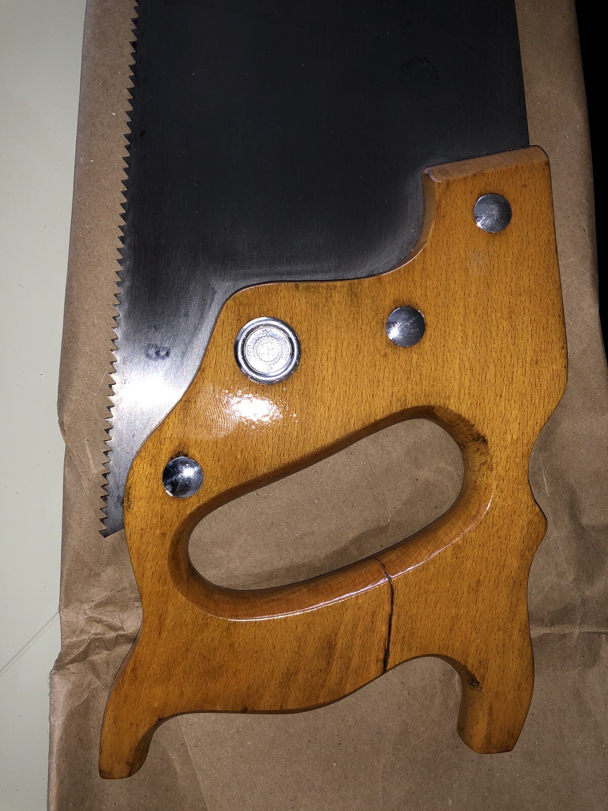 Disston Townsman Antique Saw Visible Etch 8pt 26 in Crosscut Restore