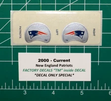 2000-Current New England Patriots Football Gumball Helmets FACTORY DIECUT DECALS