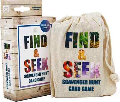 Hapinest Find and Seek Scavenger Hunt Outdoor Indoor Card Game for Kids