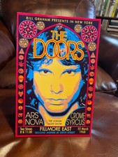 Affiche de concert reproduction The Doors support de table 7" X 10 1/2"