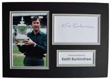 Keith Burkinshaw Signed Autograph A4 photo display Tottenham Football  Spurs COA