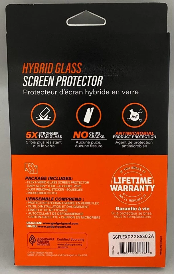 Gadget Guard Flex Screen Protector Samsung S22+ Hybrid Glass Easy Align Tool - Image 2 of 3