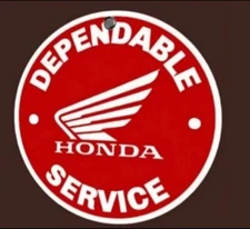 Honda Dependable Service Classic Garage Man Cave All-Metal Sign