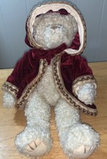 1993 TY Attic Treasures 13" Gem Burgundy Robe Bear Plush Animal