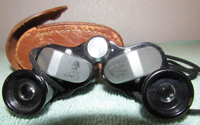 Bushnell vintage opera glasses & case Pearlized barrel inlays 2.5 magnification VINTAGE! Bushnell 3X Coated Gold and Pearl Opera Glasses  main image 2