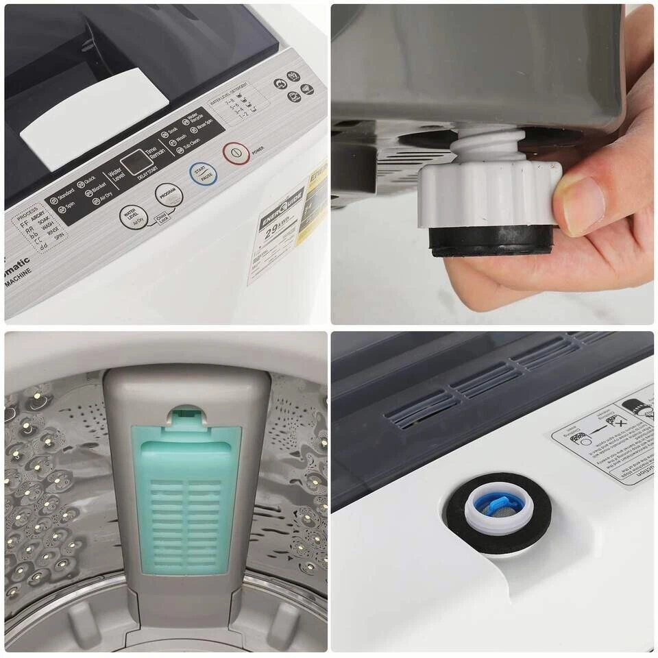 Portable Washing Machine 17.8Lbs Capacity Full-Automatic Washer with 10 Programs - Picture 2 of 7